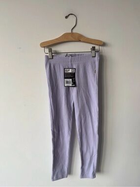 Bonds Kids Ribbed Lilac Leggings